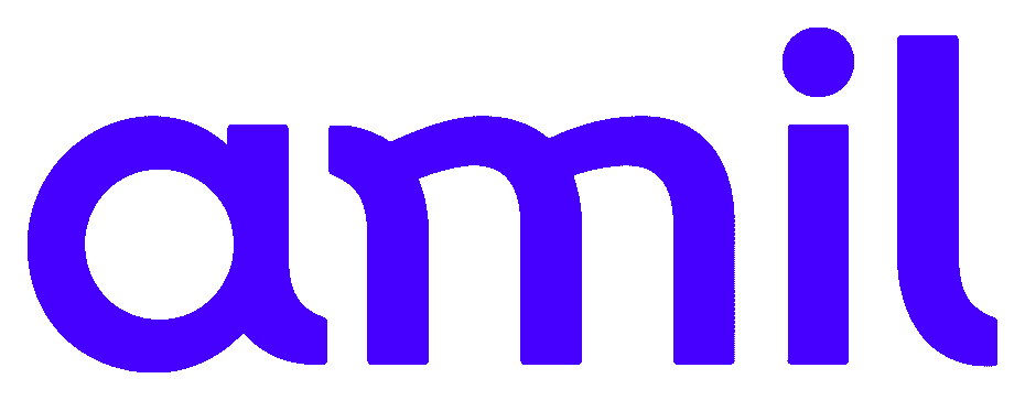 Logotipo da Amil, operadora dos planos de saúde apresentados neste site